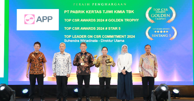 
 PT Tjiwi Kimia Kembali Raih Penghargaan Tertinggi TOP CSR Awards 2024, Didukung Dedikasi Keamanan PT BIRU