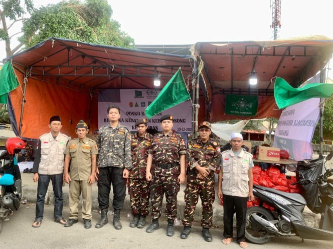 
 Pasca Kebakaran Kemayoran Lazisnu dan Banser Bersiaga di Posko Bantuan PCNU Jakarta Pusat