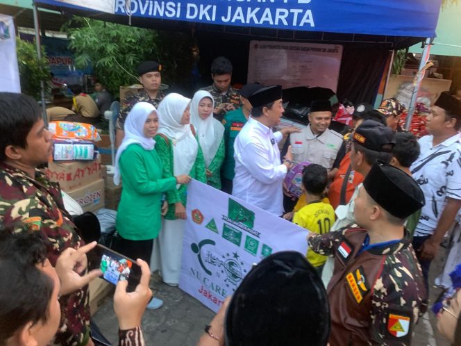 
 Posko PCNU Jakarta Pusat Salurkan Bantuan untuk Korban Kebakaran Kemayoran