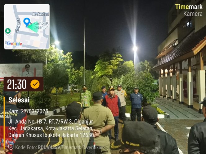 
 Pokdarkamtibmas Bhayangkara Subsektor 42 Ciganjur Apel Konsinyir Menyambut Hari Raya Idul Fitri 1446 Hijriah