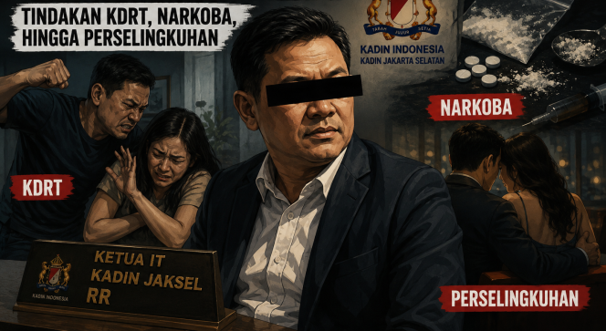 
 Pengusaha dan Ketua IT Kadin Jaksel RR Diduga Melakukan Tindakan KDRT, Narkoba, hingga Perselingkuhan