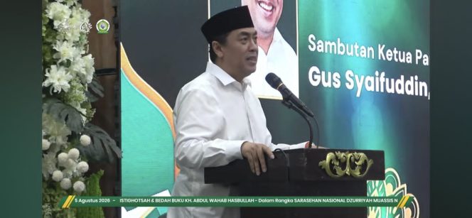 
 Gus Syaifuddin Mainkan Peran Strategis, Bedah Buku Mbah Wahab Jadi Panggung Membaca Masa Depan NU