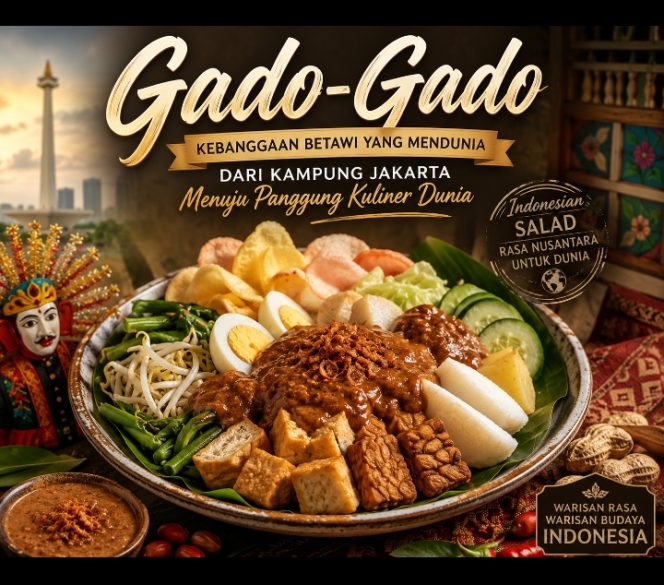 
 Gado-Gado, Kebanggaan Betawi yang Mendunia: Dari Kampung Jakarta Menuju Panggung Kuliner Dunia